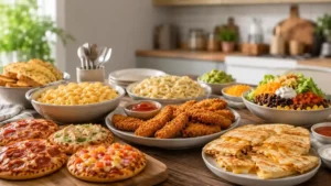 Dinner ideas for picky eaters with easy family-friendly meals including mac and cheese chicken tenders and mini pizzas