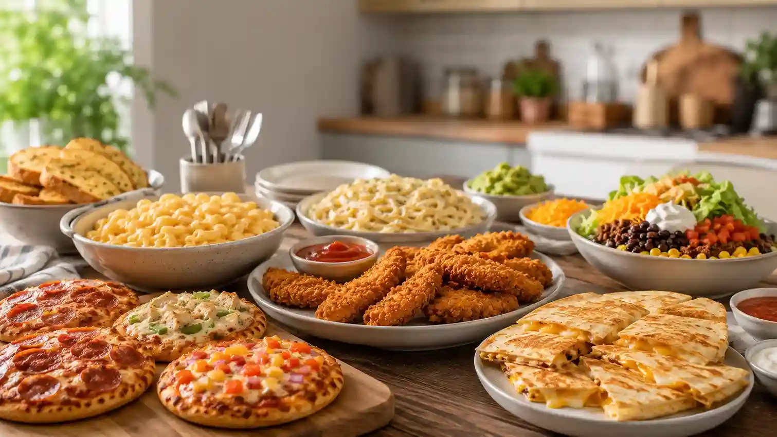 Dinner ideas for picky eaters with easy family-friendly meals including mac and cheese chicken tenders and mini pizzas