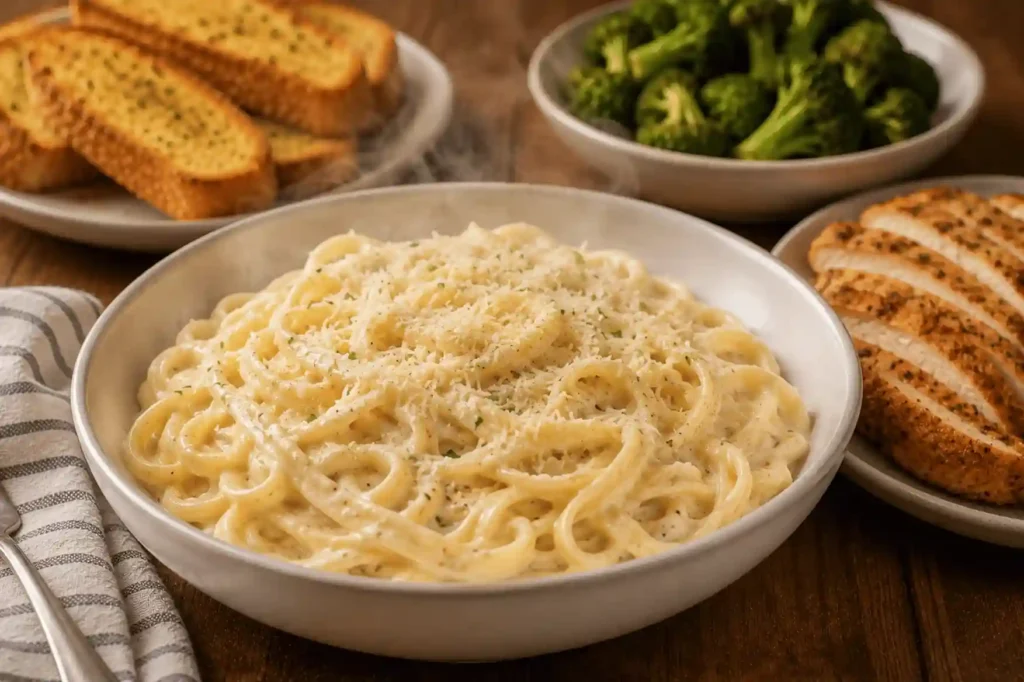 One pot creamy parmesan pasta in a bowl for picky eaters