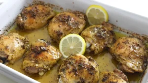 Healthy chicken recipes featuring baked lemon herb chicken breast