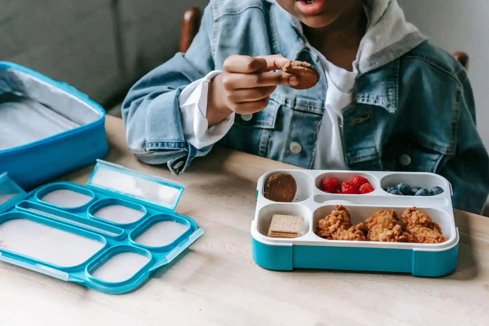 deconstructed toddler meal tray with separate food items